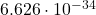 6.626\cdot 10^{-34}