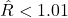 \hat{R} < 1.01