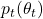 p_t (\theta_t)