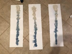 Sparling, Figure 11: Used oyster shell filter poured out from the PVC pipes 

