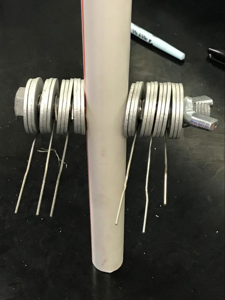 Arora & London,Figure 4: Photograph of connectors on PVC pipe bolt.