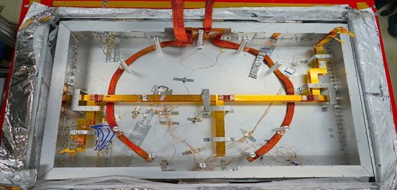Ban, Figure 4 TolTEC’s optics bench with 32 thermometers located throughout several positions within the cryostat.